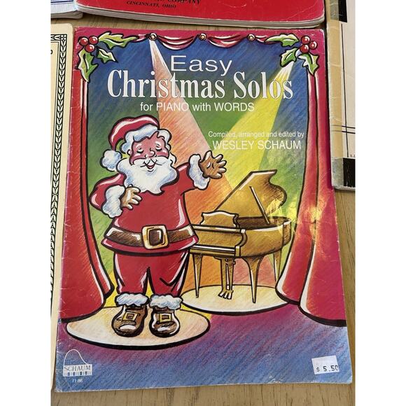 5* VTG Piano Sheet Music Beginners Kids BACH Schaum Schmitt Xmas Learn Prep Play - Picture 2 of 16